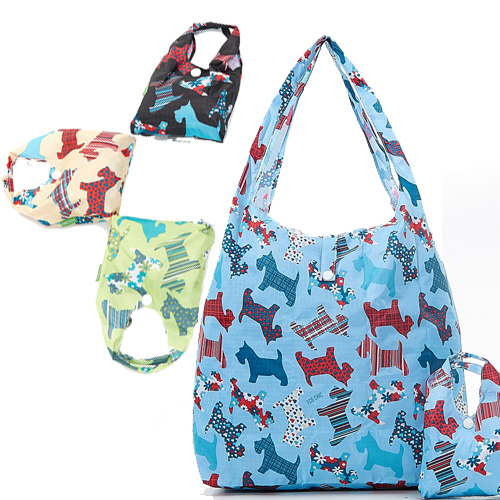 Eco Friendly Foldable Shopper - Scottie Dog