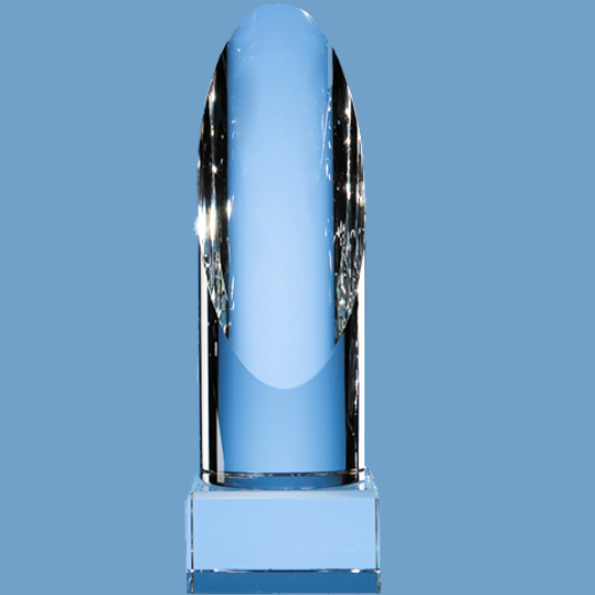 19.5cm Optical Crystal Cylinder Award