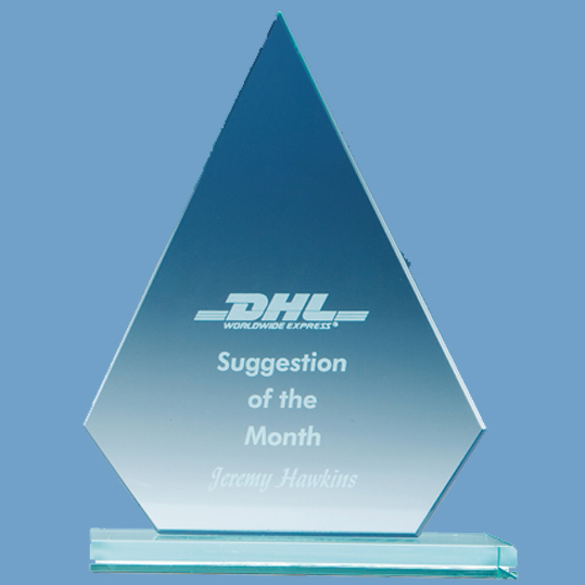 19cm Jade Glass Peak Award