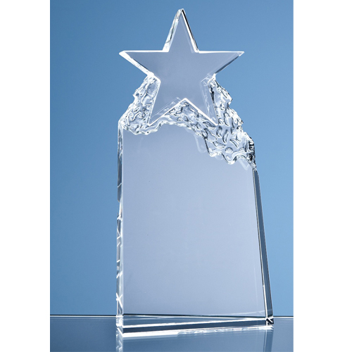 25cm Optical Crystal Star Mountain Award