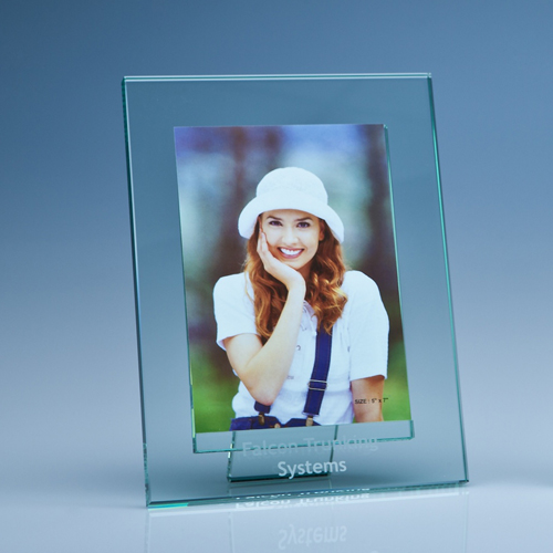 Jade Glass Photo Frame for 5