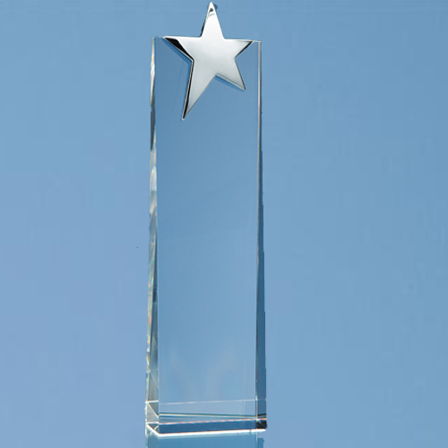 27.5cm  Optic Rectangle with Silver Star