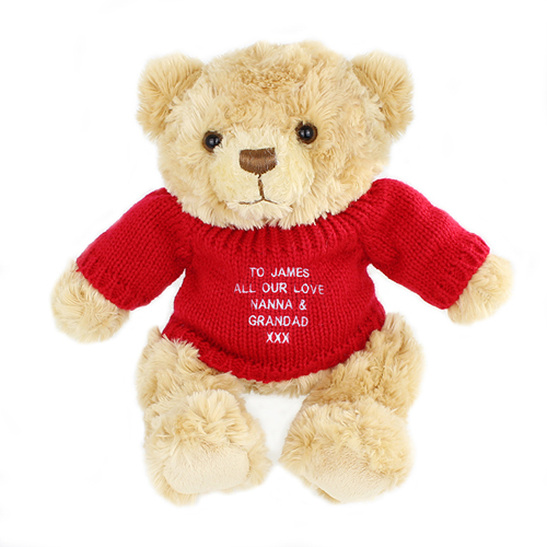 personalised bear jumper