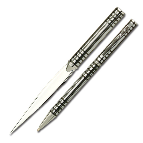 Mackintosh Letter Opener & Ball Point Set - Line Design