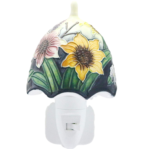 Old Tupton Ceramic Night Light - Summer Bouquet