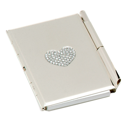 Silver Plated Notebook with Address Pad