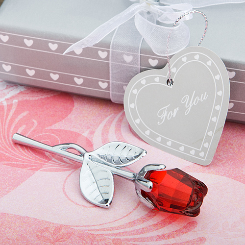 Choice Crystal Collection Red Rose Favours