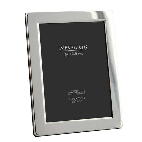 Impressions Silverplated Photo Frame Flat Edge - 3.5