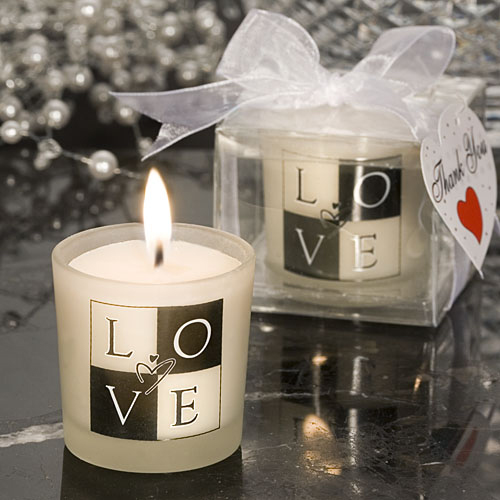 LOVE Design Candle Favours