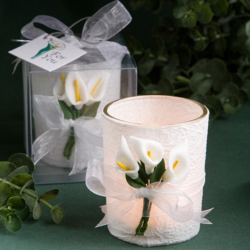 Stunning Calla Lily Design Candle Favours