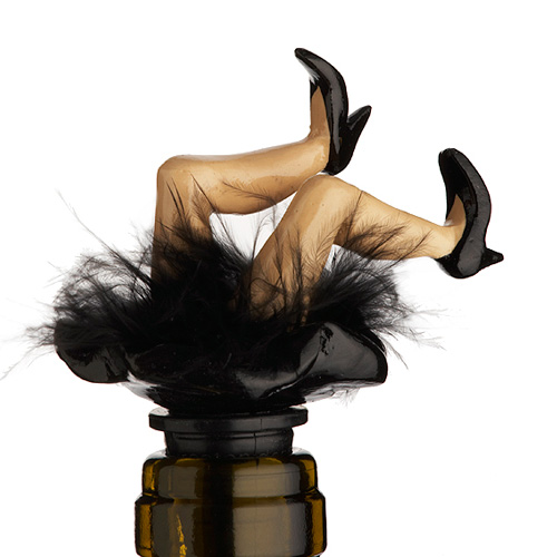 Black Legs Bottle Stopper