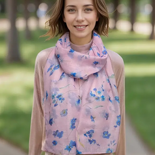 Forget Me Not Scarf - Pink