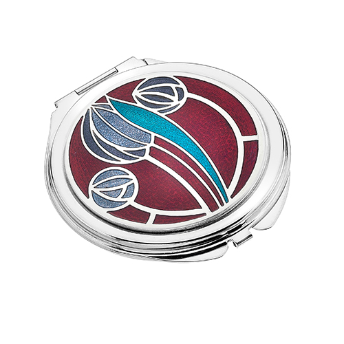Mackintosh Compact Mirror - Tulip & Two Roses