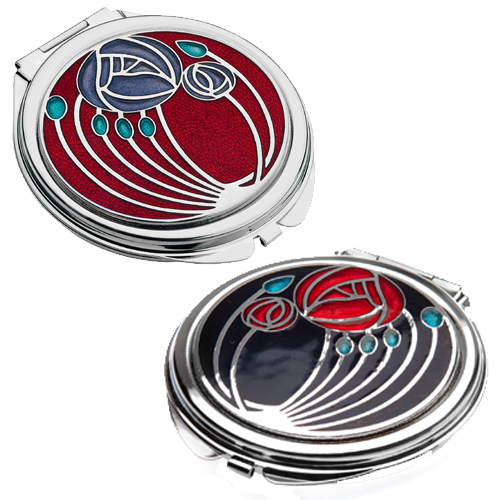 Mackintosh Rose & Bud Double Mirror Compact