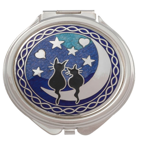 Love Cats + Moon Compact Double Mirror