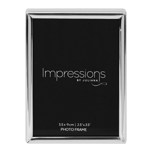 Impressions Silver Plated Double Photo Frame 2.5" x 3.5" 