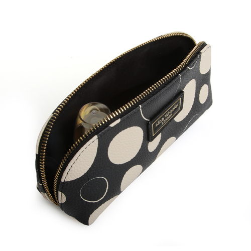 Alice Wheeler Luxury Spot Beauty & Brush Bag - Black