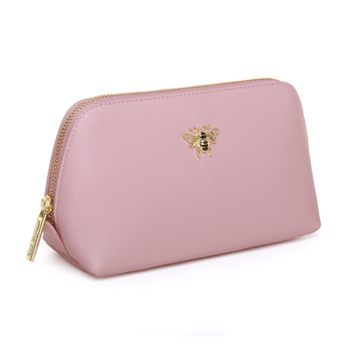 Alice Wheeler Luxury Small Beauty Case/Make Up Bag - Pink