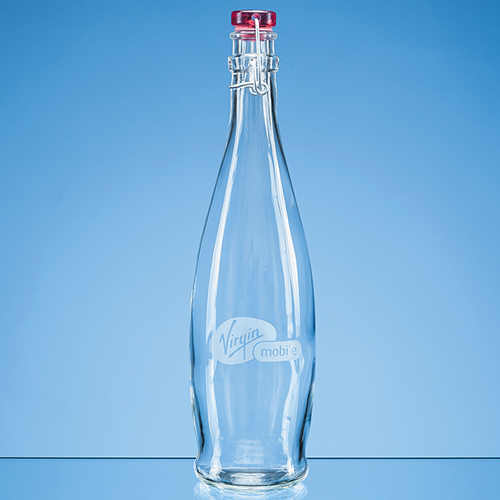 1ltr Red Cap Swing Top Bottle