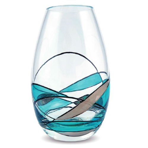 Teal Mosaic Louise Vase - 12cm