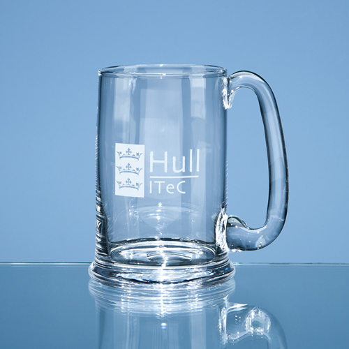 Large Dartington Crystal Real Ale Tankard