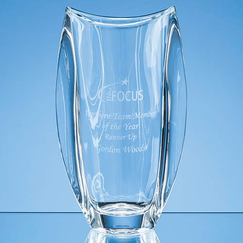 30.5cm Crystalite Orbit Oval Vase