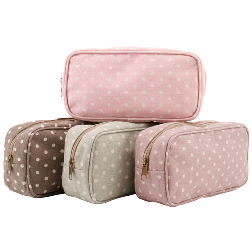 Dusty Polka Wash Bags - Only 7 left in stock *SALE - Normal Price £4.99