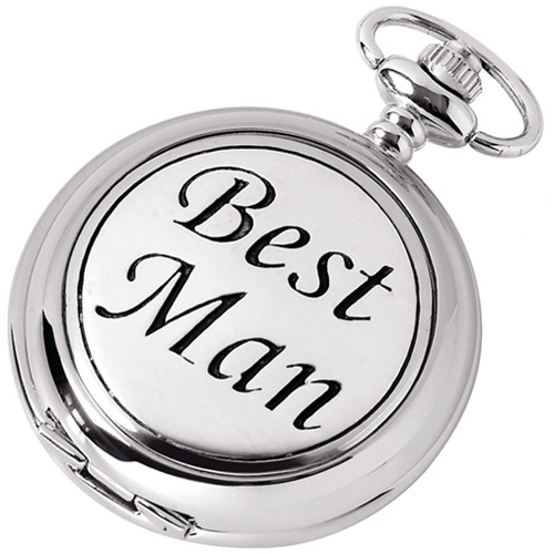 Chrome Best Man Pocket Watch