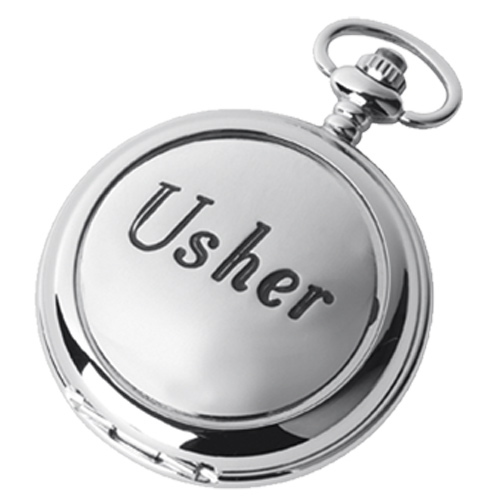 Chrome Usher  Pocket Watch