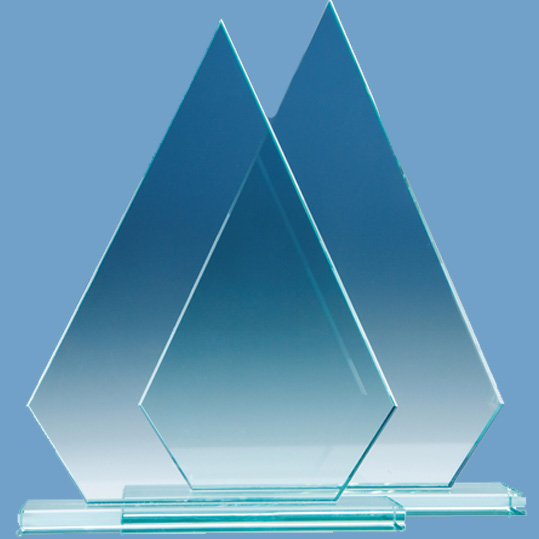 23cm Jade Glass Peak Award