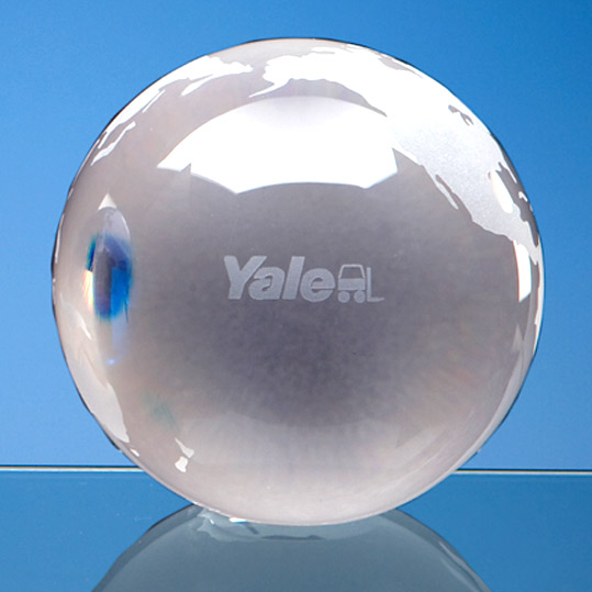 7cm Clear Ocean Globe