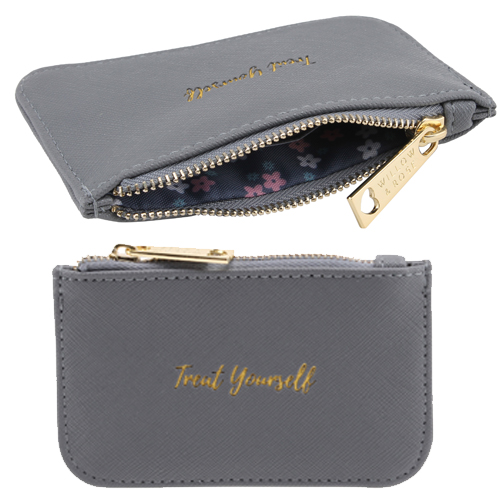 Willow & Rose Treat Yourself Grey Rectangular Purse