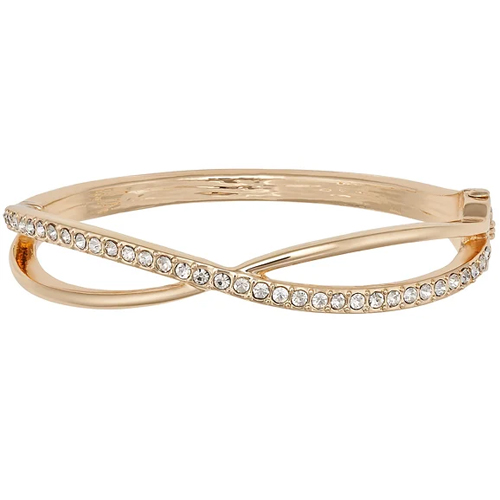 Gold Plated Crystal Weave Bangle