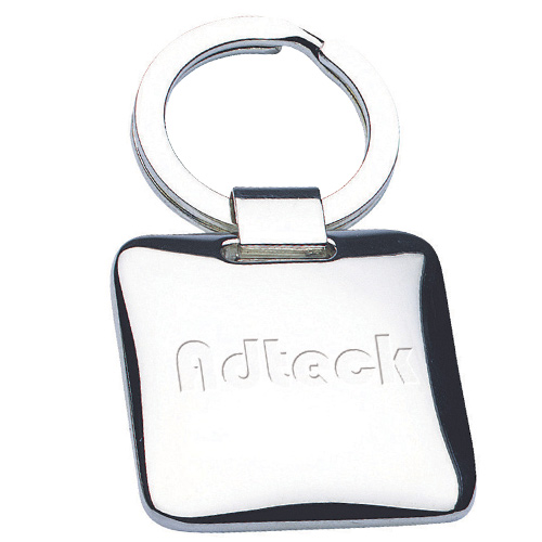Silver Plated Cushion Keyring