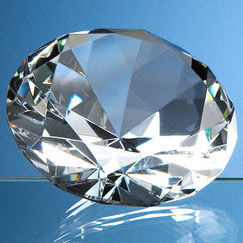 10cm Optic Diamond Paperweight