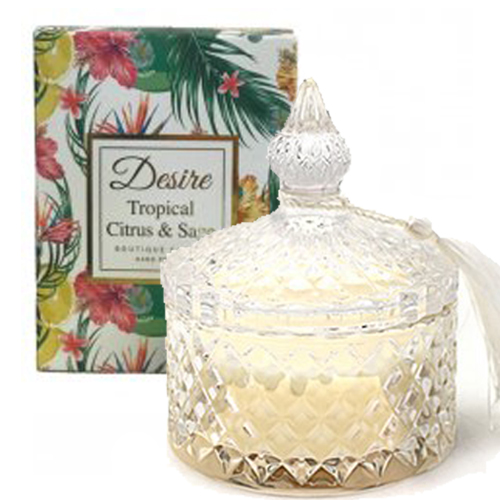 Desire Tropical Candle Jar - Tropical Citrus & Sage