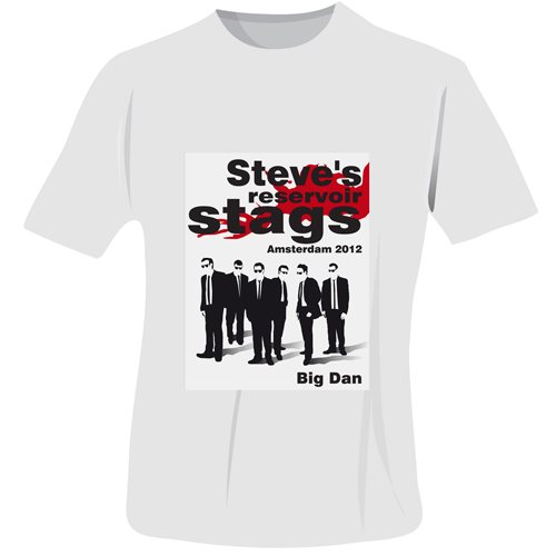 Personalised Reservoir Stags T-Shirt - White