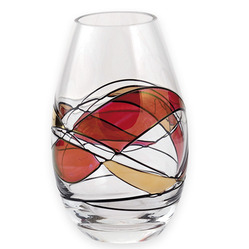 Ruby Mosaic Louise Vase - 12cm