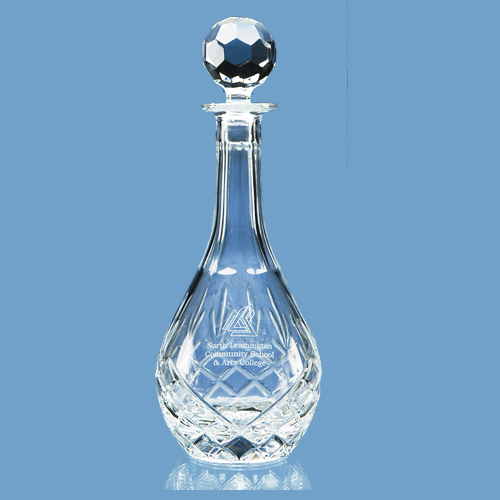 Gallery Lead Crystal Panel Wine Decanter