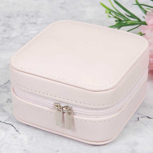 Sophia Small Leatherette Jewellery Box - Blush
