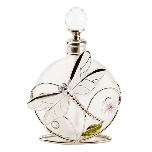 <span style='color: #000000;'>Sophia Classic Glass & Wire Dragonfly Perfume Bottle</span>