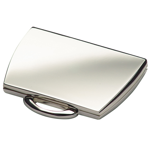 Silver Plated Handbag Style Double Mirror