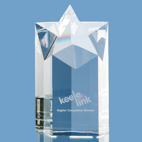 15cm Optical Crystal Star Column Award