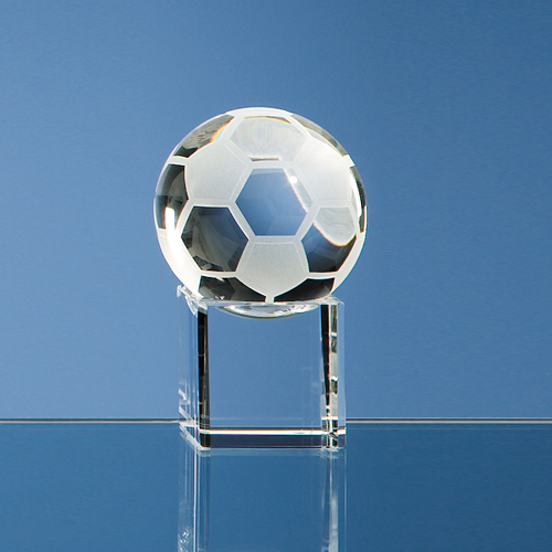 5cm Optic Football on Clear Base