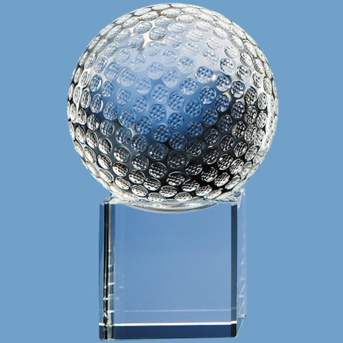 6cm Optic Golf Ball on Clear Base