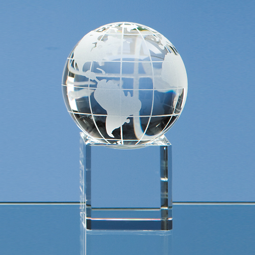 6cm Optic Globe on Clear Base