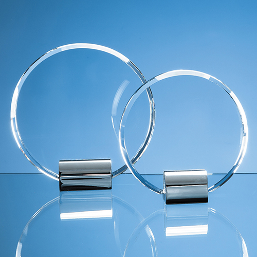 20.5cm Optic Circle on Chrome Stand