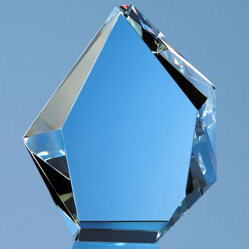 17cm Optical Crystal Facet Iceberg Award