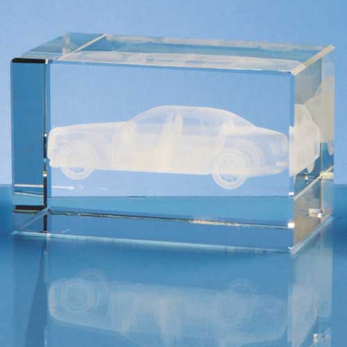 10cm 3D Optical Crystal Optical Rectangle