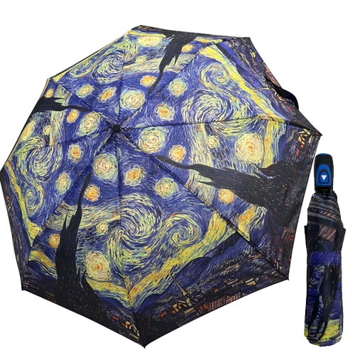 Van Gogh Starry Night Print Umbrella